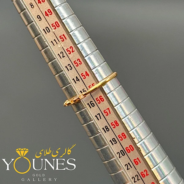 انگشتر مینیمال شطرنجی طلا